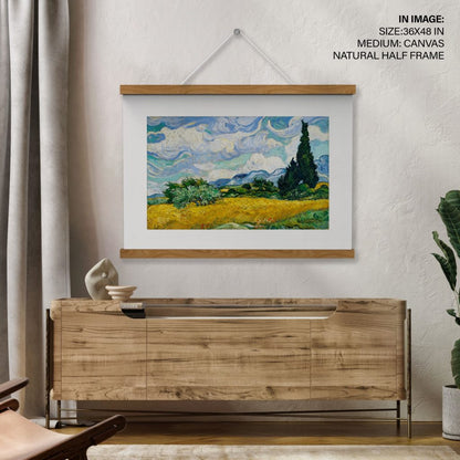 Wheat Field with Cypresses by Vincent van gogh