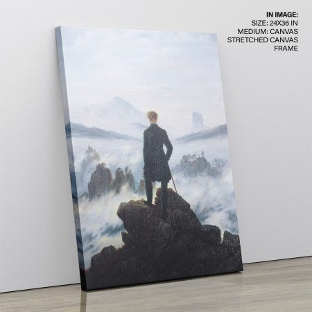 The wanderer above the sea of fog by Caspar David Friedrich (1818)