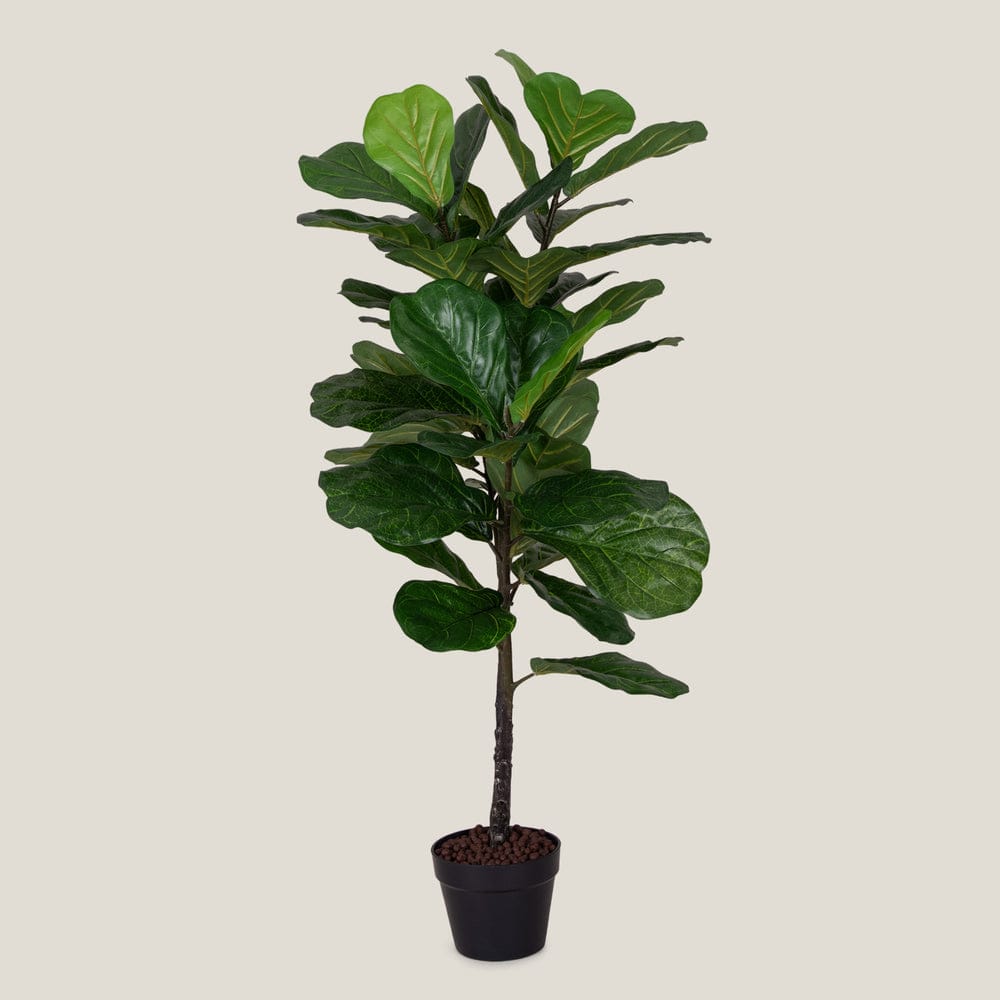 Fiddle Leaf Green Faux Potted Plant