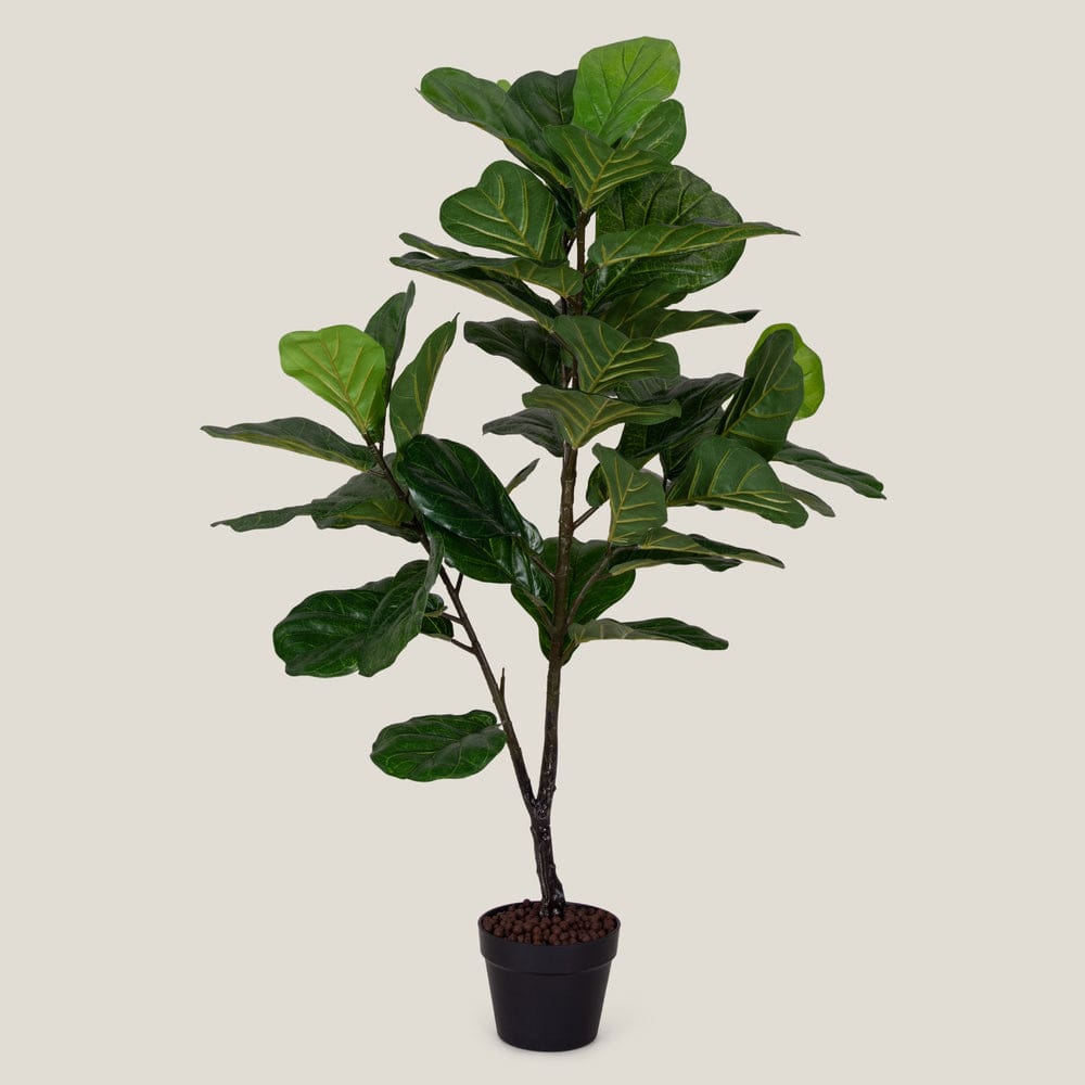 Fiddle Leaf Green Faux Potted Plant