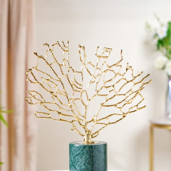 Gold & Marble Tree Decor Showpiece Large
