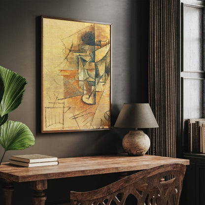 Abstract beige brushstrokes