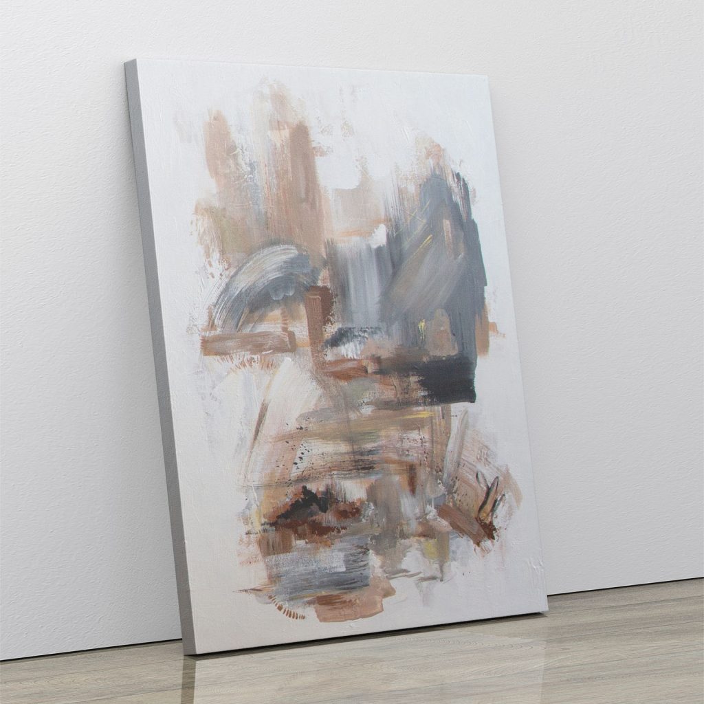 Abstract beige brushstrokes