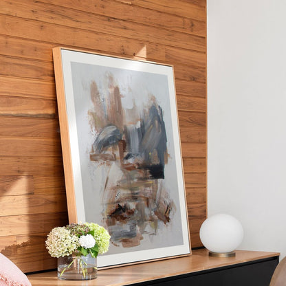 Abstract beige brushstrokes