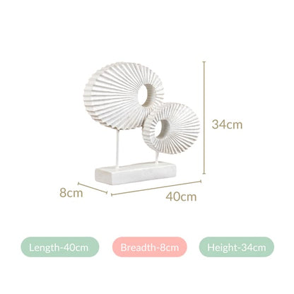 Nordic Twin Decorative Showpiece White
