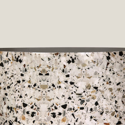 Speckle Terrazzo Grey Iron Planter Large