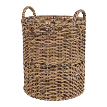 Natural Round Heather Wicker Bin