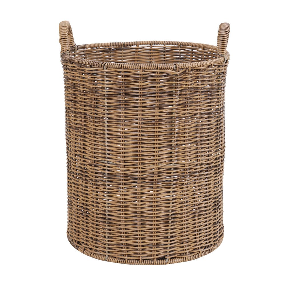 Natural Round Heather Wicker Bin