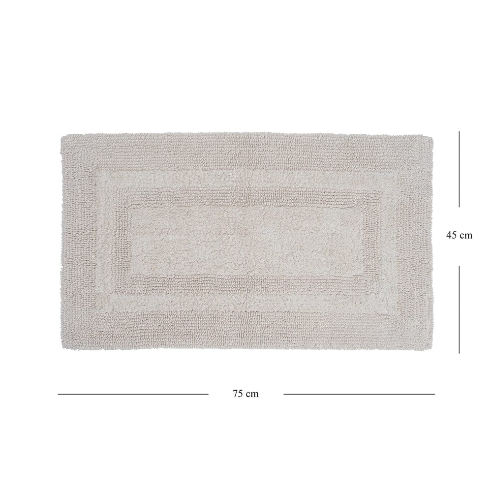 Off White Reversible Bathmat