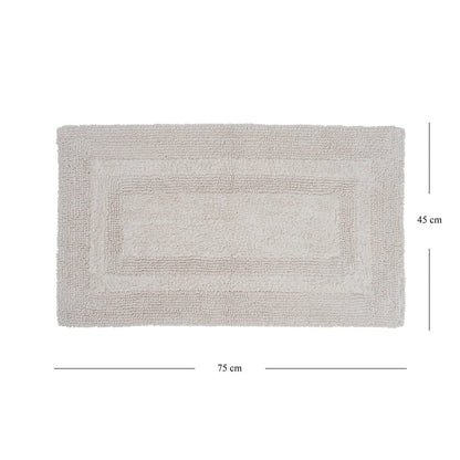Off White Reversible Bathmat