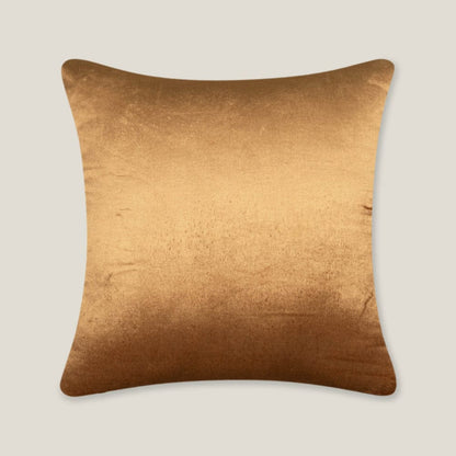 Masrur Yellow Emb. Velvet Cushion Cover