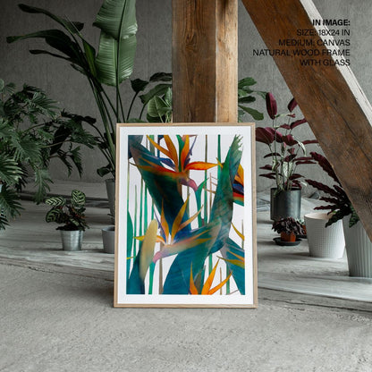 Abstract minimalistic botanical flowers