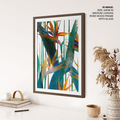 Abstract minimalistic botanical flowers