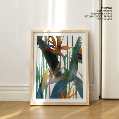 Abstract minimalistic botanical flowers