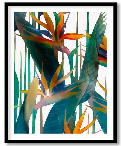 Abstract minimalistic botanical flowers