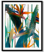 Abstract minimalistic botanical flowers