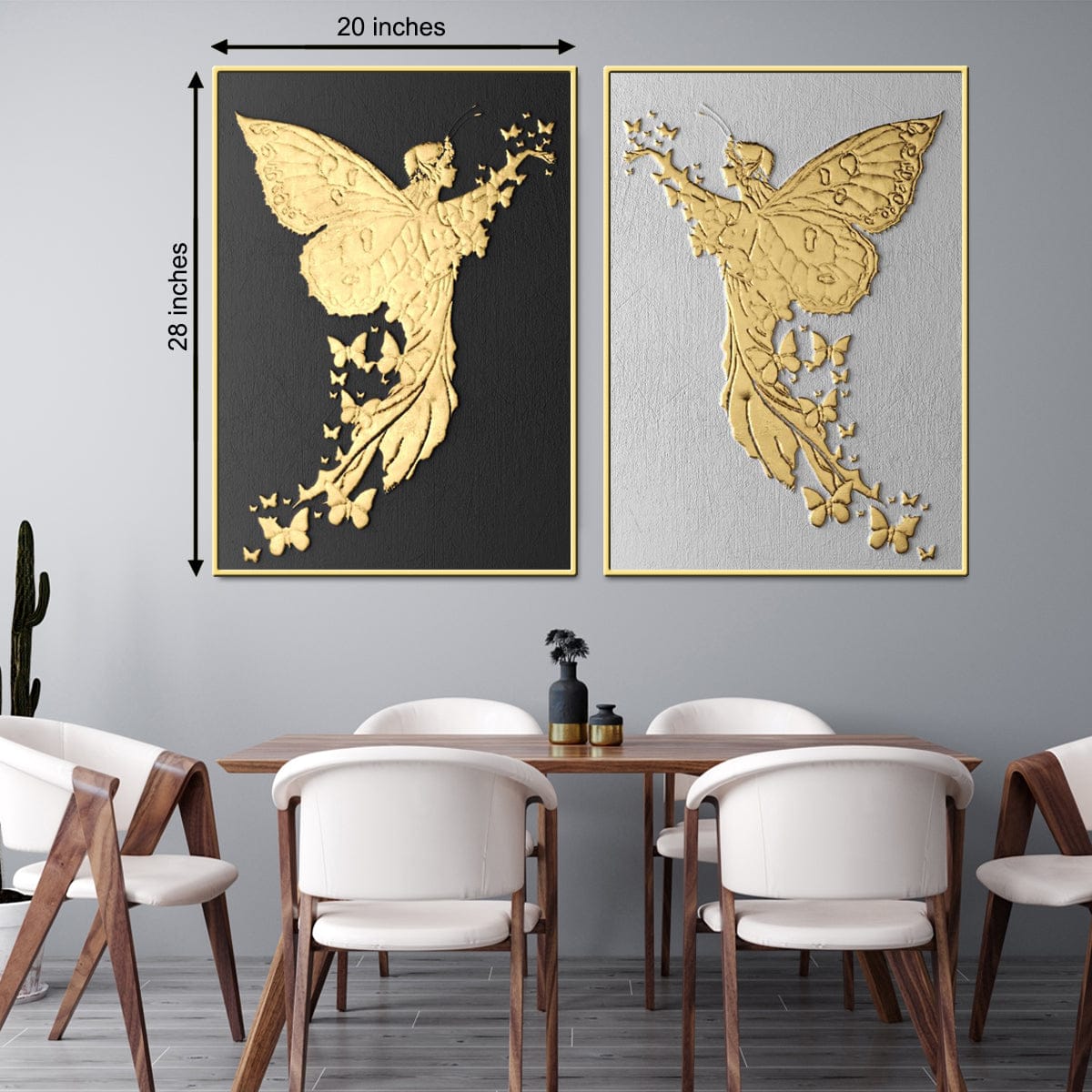 English Victorian Fairy Framed Canvas Print