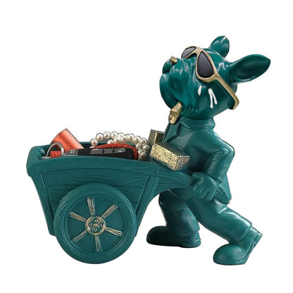 bulldog carrying cart