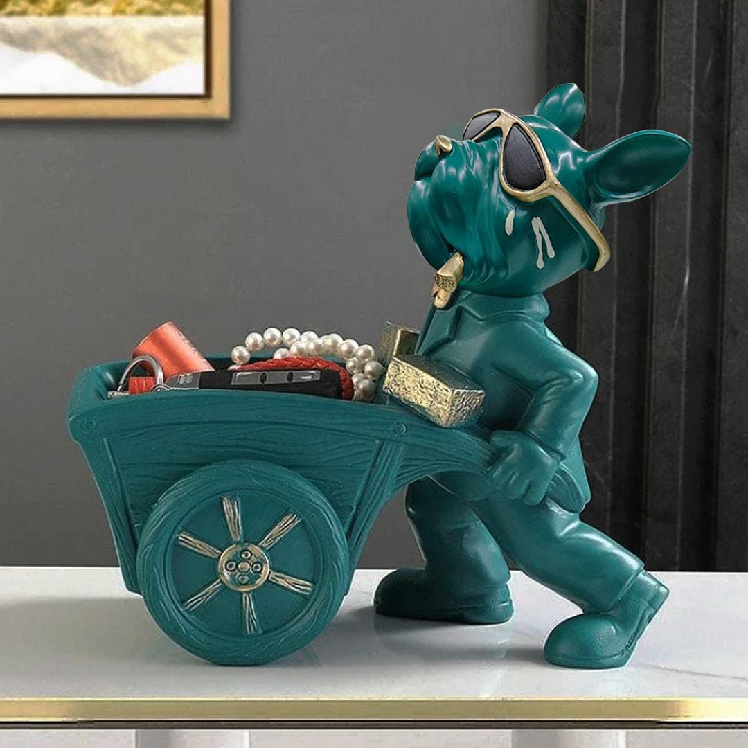 bulldog carrying cart