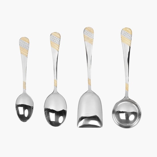 FNS Imperio Stainless Steel Cutlery Set-Set Of 34 Pcs.