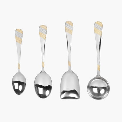 FNS Imperio Stainless Steel Cutlery Set-Set Of 34 Pcs.