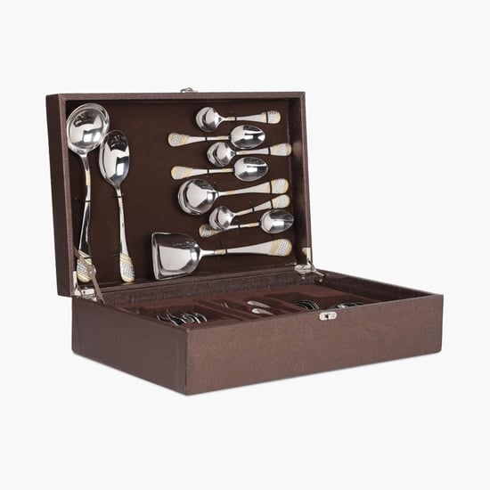 FNS Imperio Stainless Steel Cutlery Set-Set Of 34 Pcs.