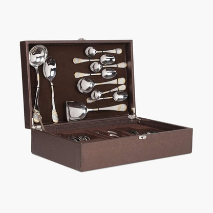 FNS Imperio Stainless Steel Cutlery Set-Set Of 34 Pcs.