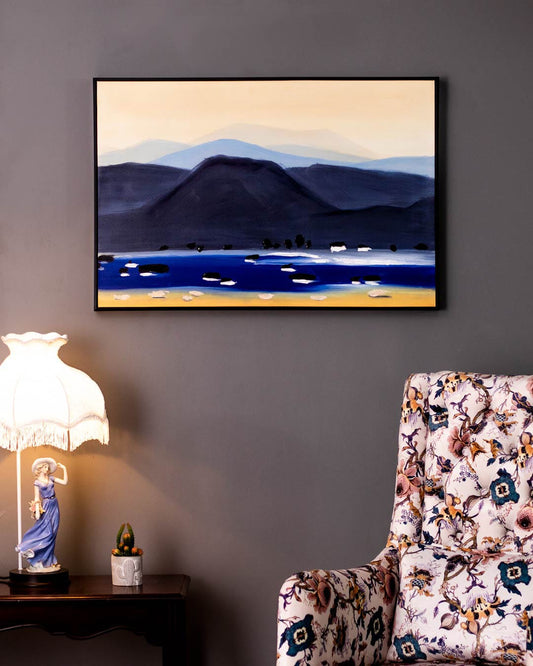 Beautiful Evening Semi Hand-made Wall Art - 36*24 Inch