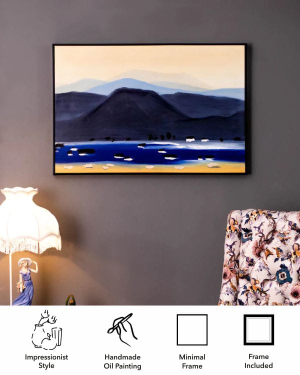 Beautiful Evening Semi Hand-made Wall Art - 36*24 Inch