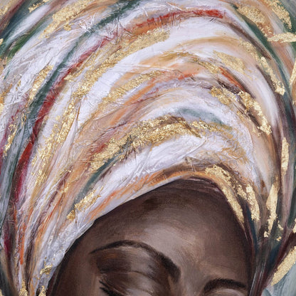 Africana Aurora Multicolor Framed Canvas