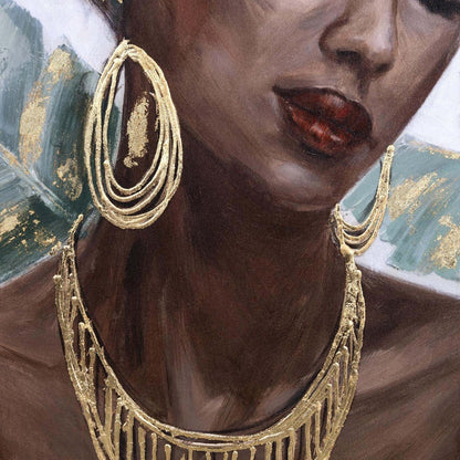 Africana Aurora Multicolor Framed Canvas