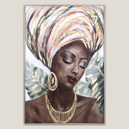 Africana Aurora Multicolor Framed Canvas