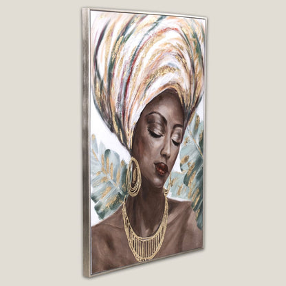 Africana Aurora Multicolor Framed Canvas