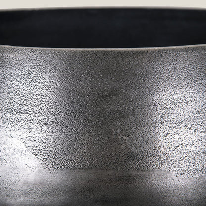 Ursa Antique Silver Metal Planter Large