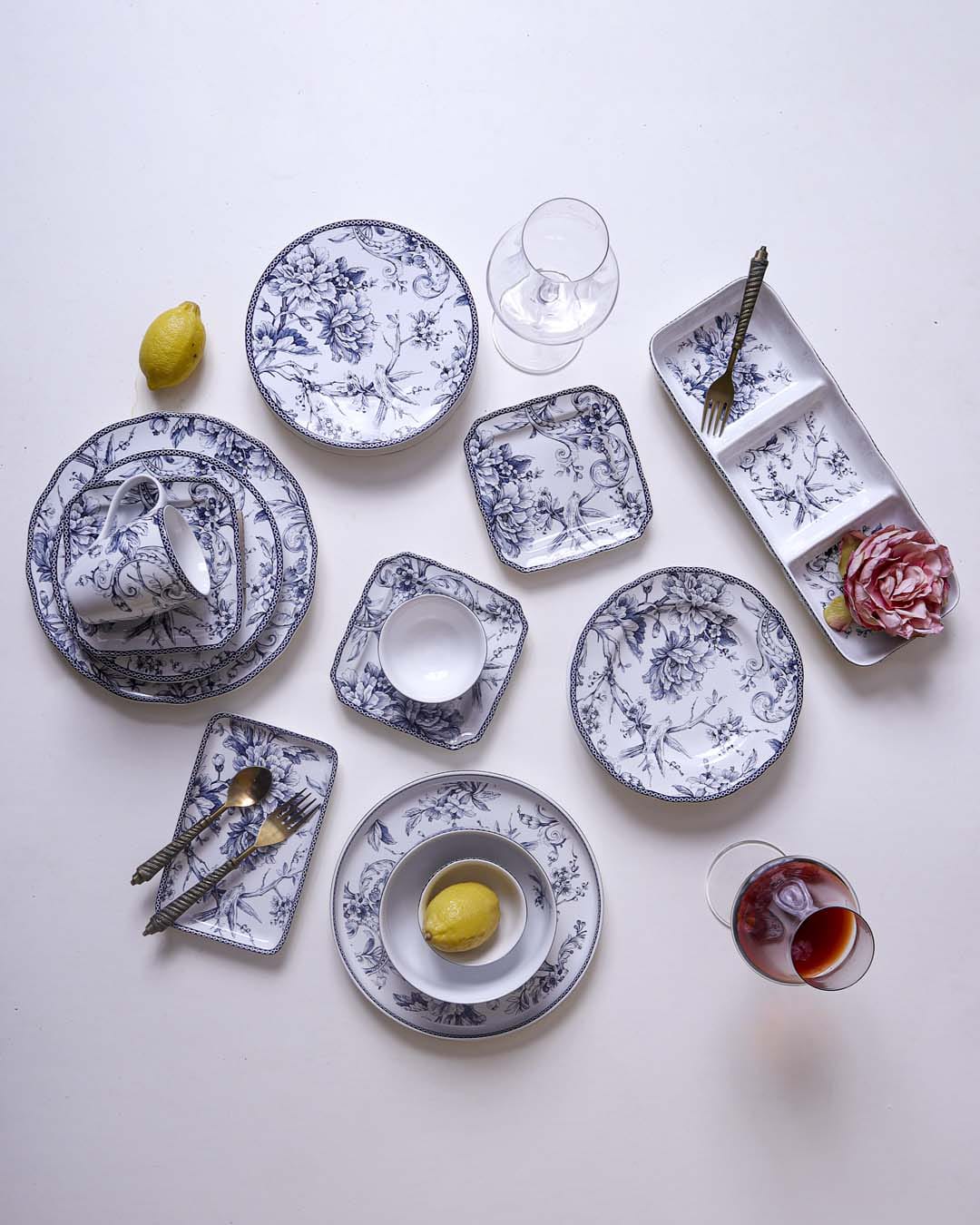 Adelaide Blue Kaden Dinner Plate - Set of 4