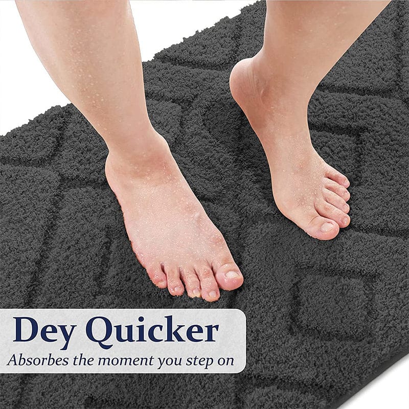 Zella Anti Skid Bath Mat - Grey