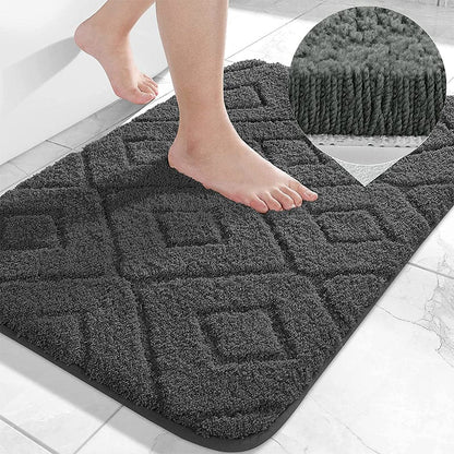 Zella Anti Skid Bath Mat - Grey