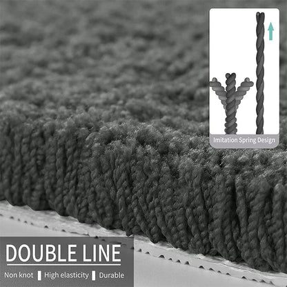 Zella Anti Skid Bath Mat - Grey
