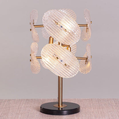Do the Right Thing (Gold, Black) Marble Crystal Table Lamp