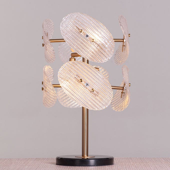 Do the Right Thing (Gold, Black) Marble Crystal Table Lamp