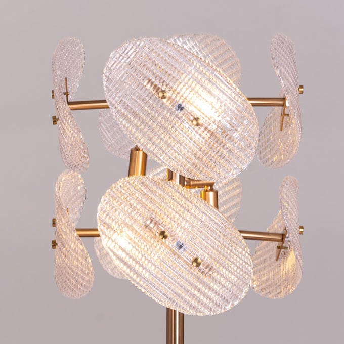 Do the Right Thing (Gold, Black) Marble Crystal Table Lamp