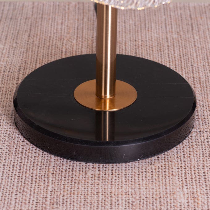 Do the Right Thing (Gold, Black) Marble Crystal Table Lamp