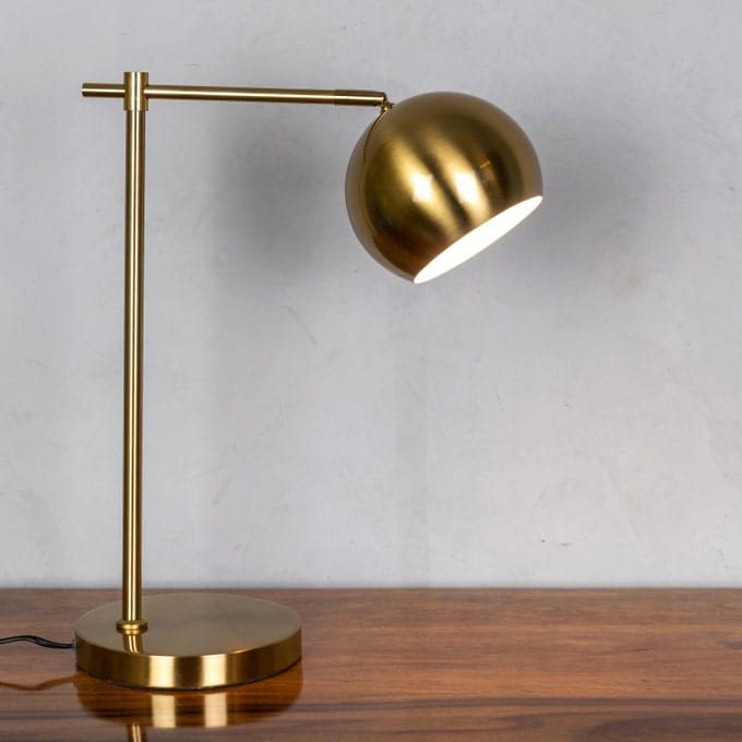 Rumor Mill (Gold) Study Table Lamp