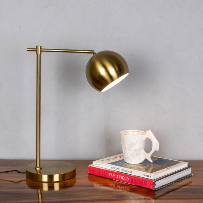 Rumor Mill (Gold) Study Table Lamp