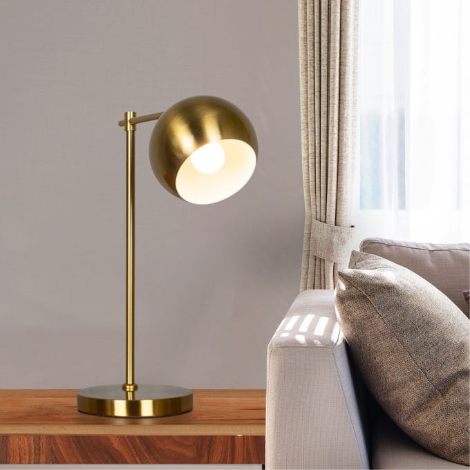 Rumor Mill (Gold) Study Table Lamp