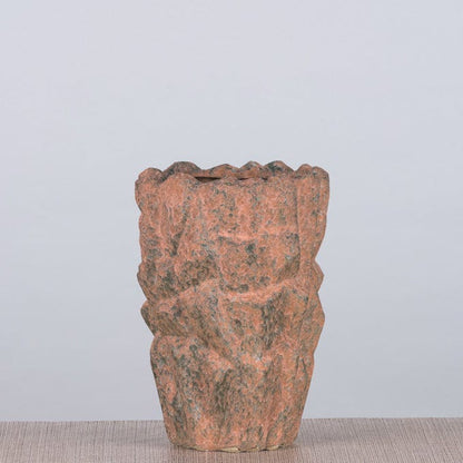 Dusk Duty (Peach / Dark Grey) Ceramic Planter