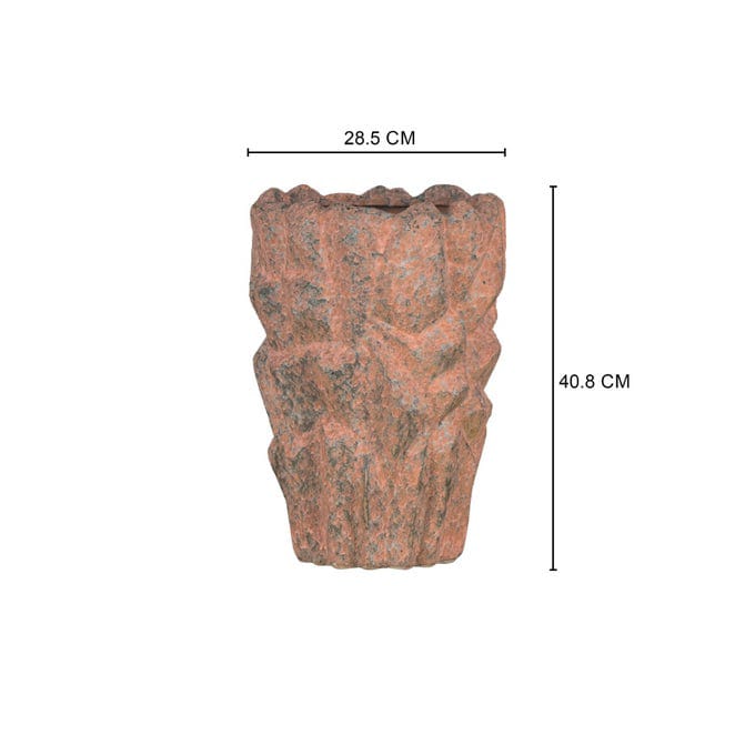 Dusk Duty (Peach / Dark Grey) Ceramic Planter