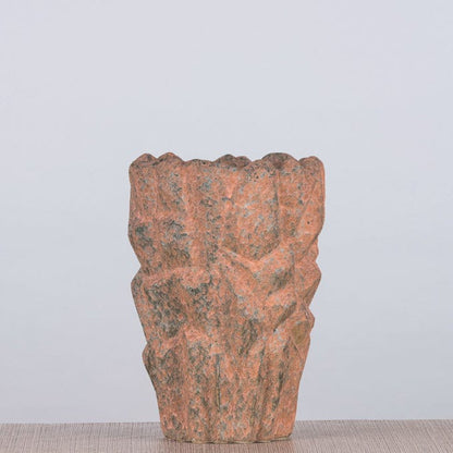 Dusk Duty (Peach / Dark Grey) Ceramic Planter