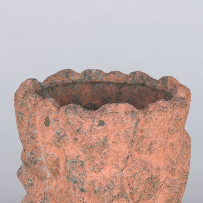 Dusk Duty (Peach / Dark Grey) Ceramic Planter