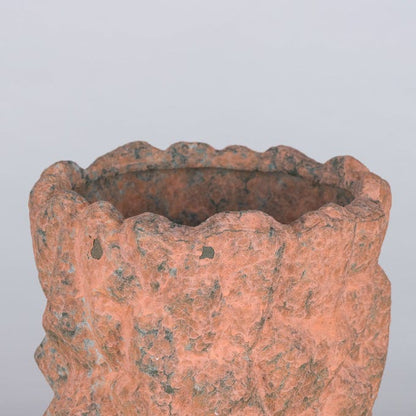 Dusk Duty (Peach / Dark Grey) Ceramic Planter